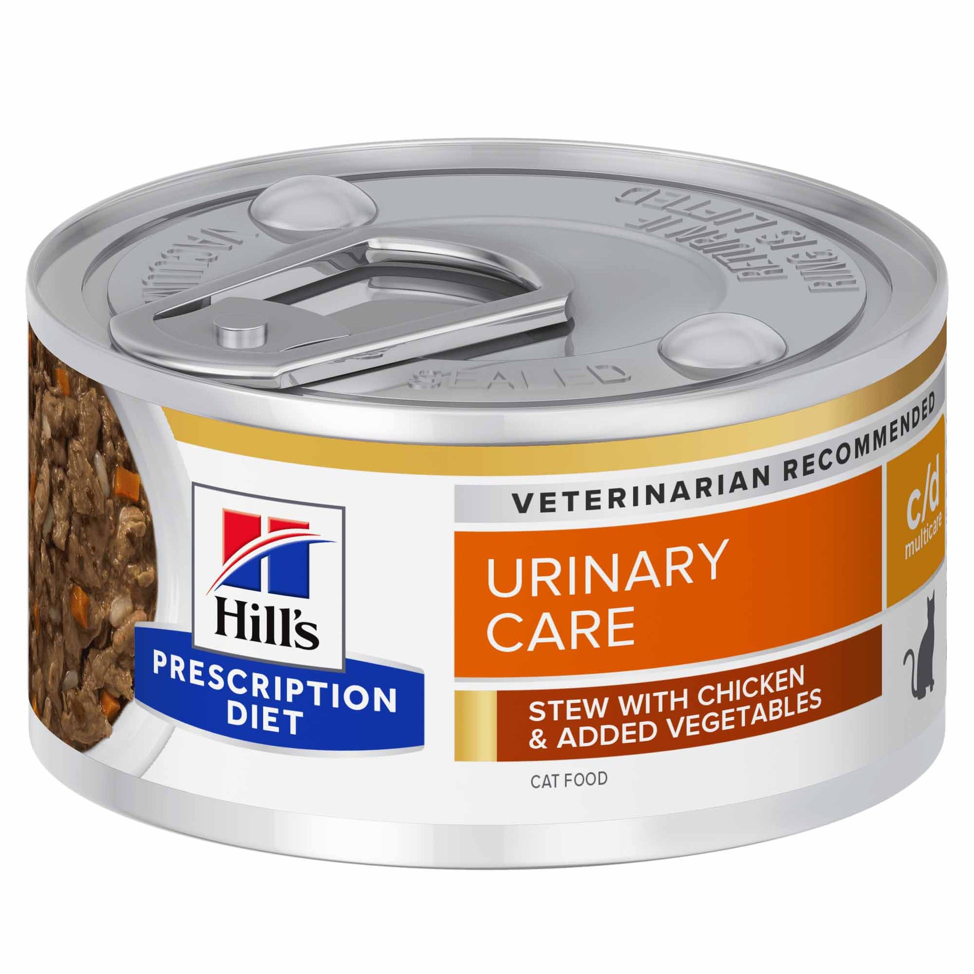 Hill's Prescription Diet Hill'S Prescription Diet Multicare Urinary Care Stew Chicken Pork Adult Wet Cat Food pet food packaging
