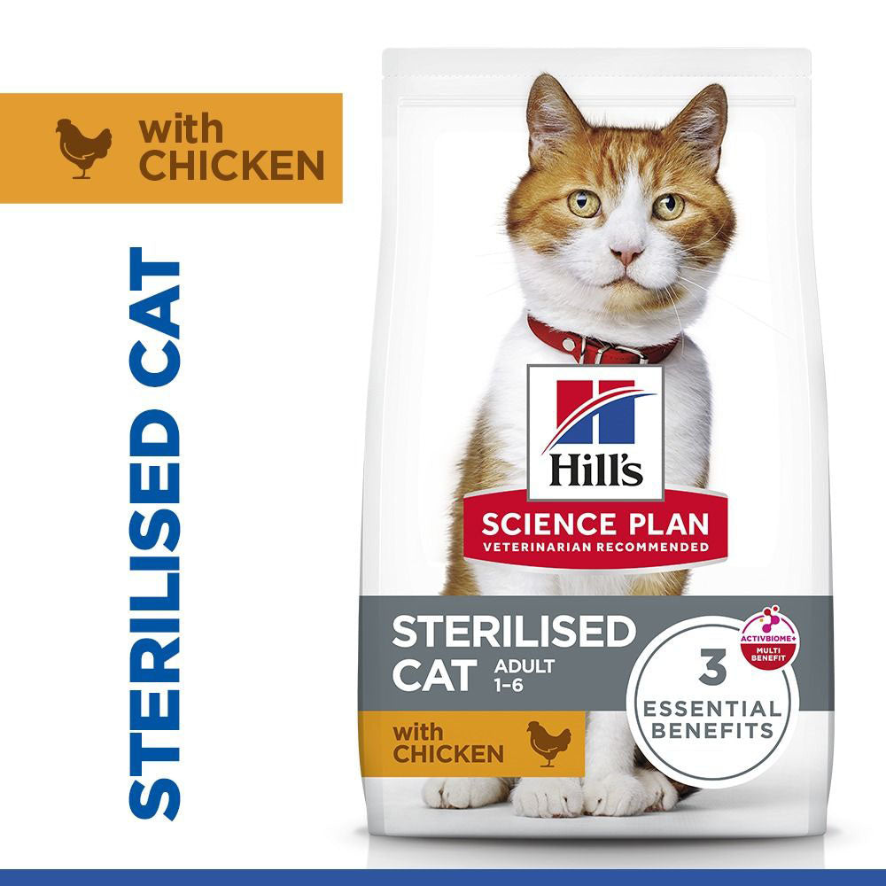 Hills Science Plan Sterilised Adult Dry Cat Food - Chicken