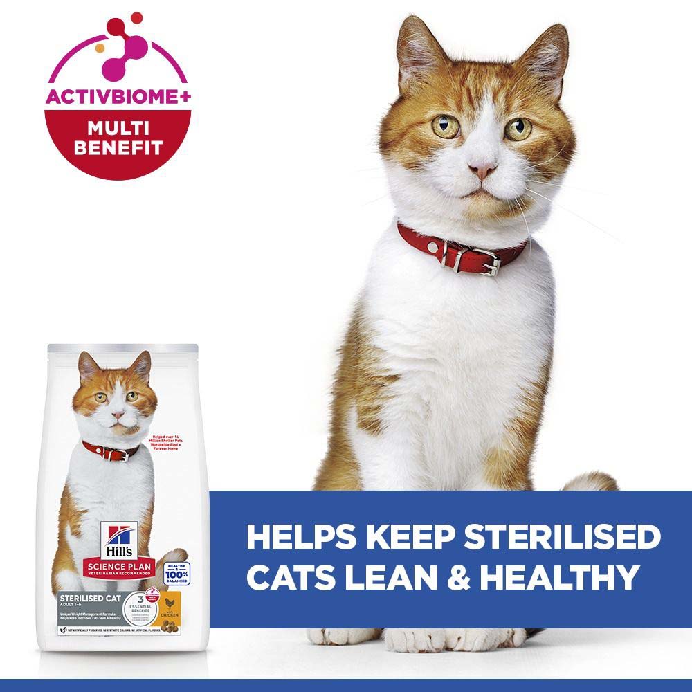 Hills Science Plan Sterilised Adult Dry Cat Food - Chicken