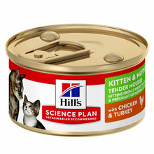 Hills Science Plan Kitten & Mother Tender Mousse Cat Food - Chicken & Turkey - 24x85g Cans