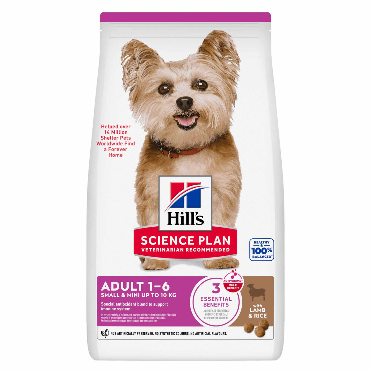 Hills Science Plan Small / Mini Breed Dry Dog Food - Lamb & Rice