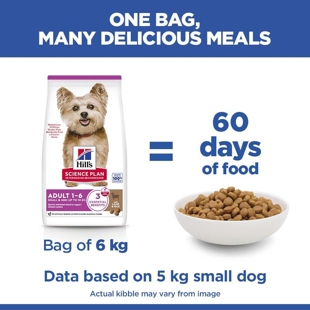 Hills Science Plan Small / Mini Breed Dry Dog Food - Lamb & Rice