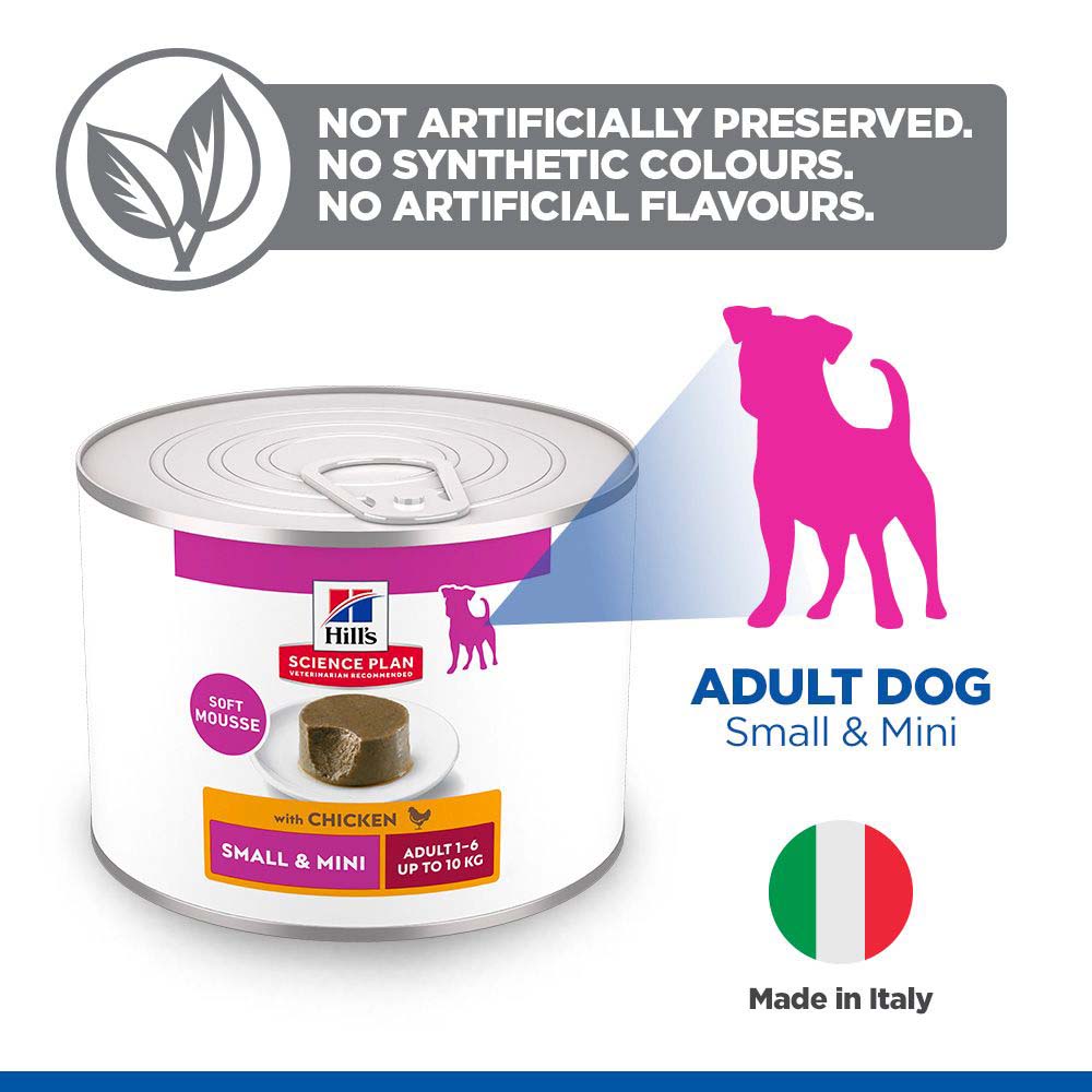 Hills Science Plan Adult Small & Mini Wet Dog Food - Chicken - 12x200g Cans