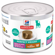 Hills Science Plan Adult Small & Mini Perfect Weight Wet Dog Food - Turkey - 12x200g Cans