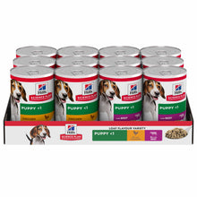 Hills Science Plan Puppy Wet Dog Food - Chicken & Beef - 12x370g Cans