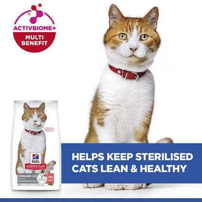 Hills Science Plan Sterilised Adult Dry Cat Food - Salmon