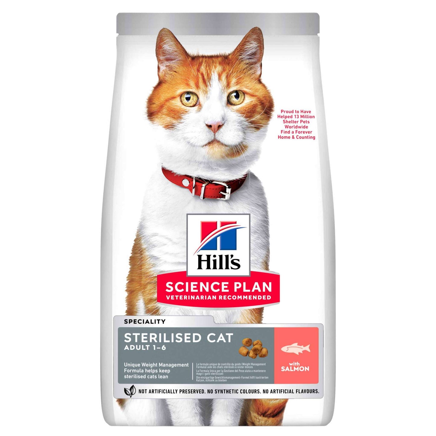 Hills Science Plan Sterilised Adult Dry Cat Food - Salmon