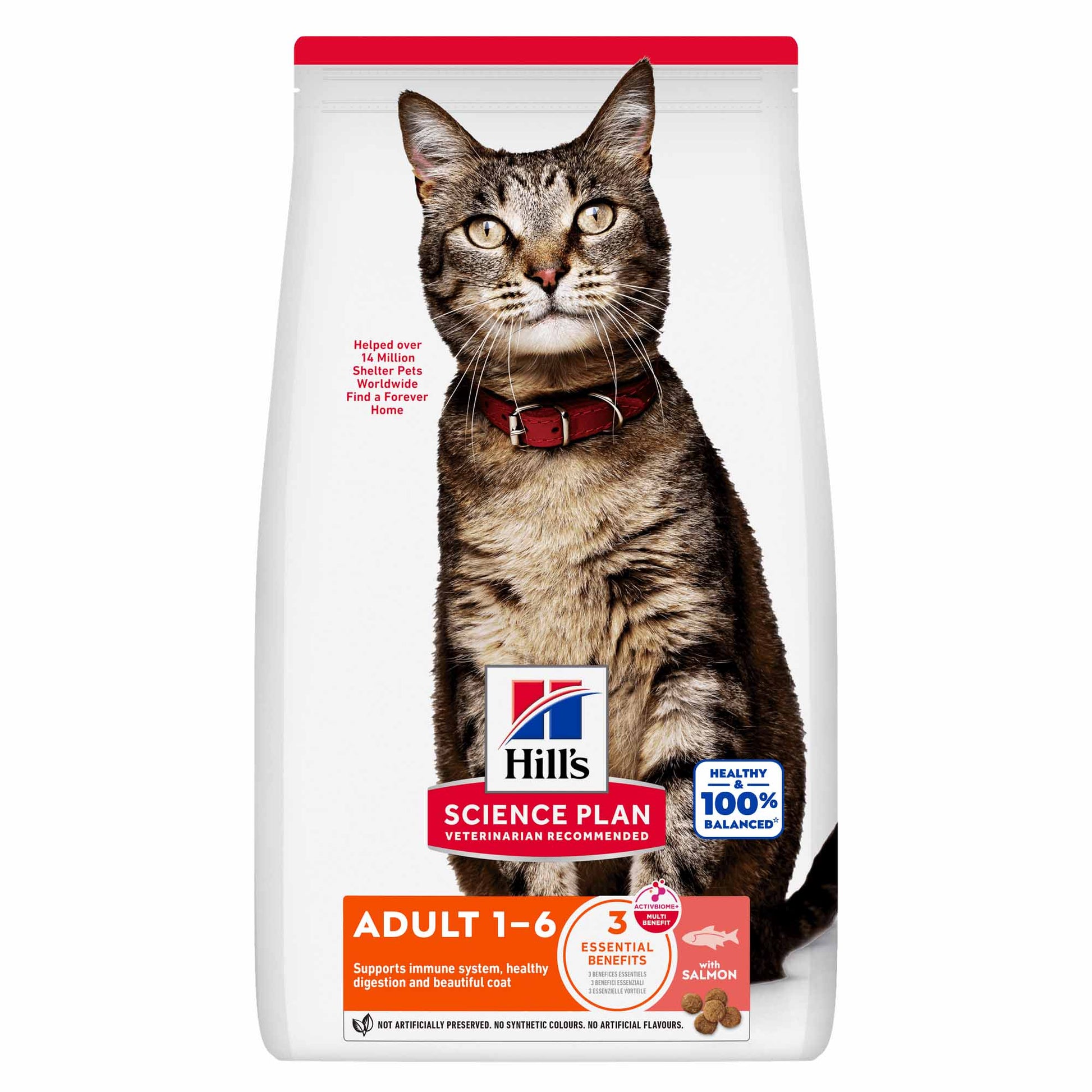Hill's Hill'S Science Plan Chicken Salmon Turkey Adult Dry Cat Food pet food packaging