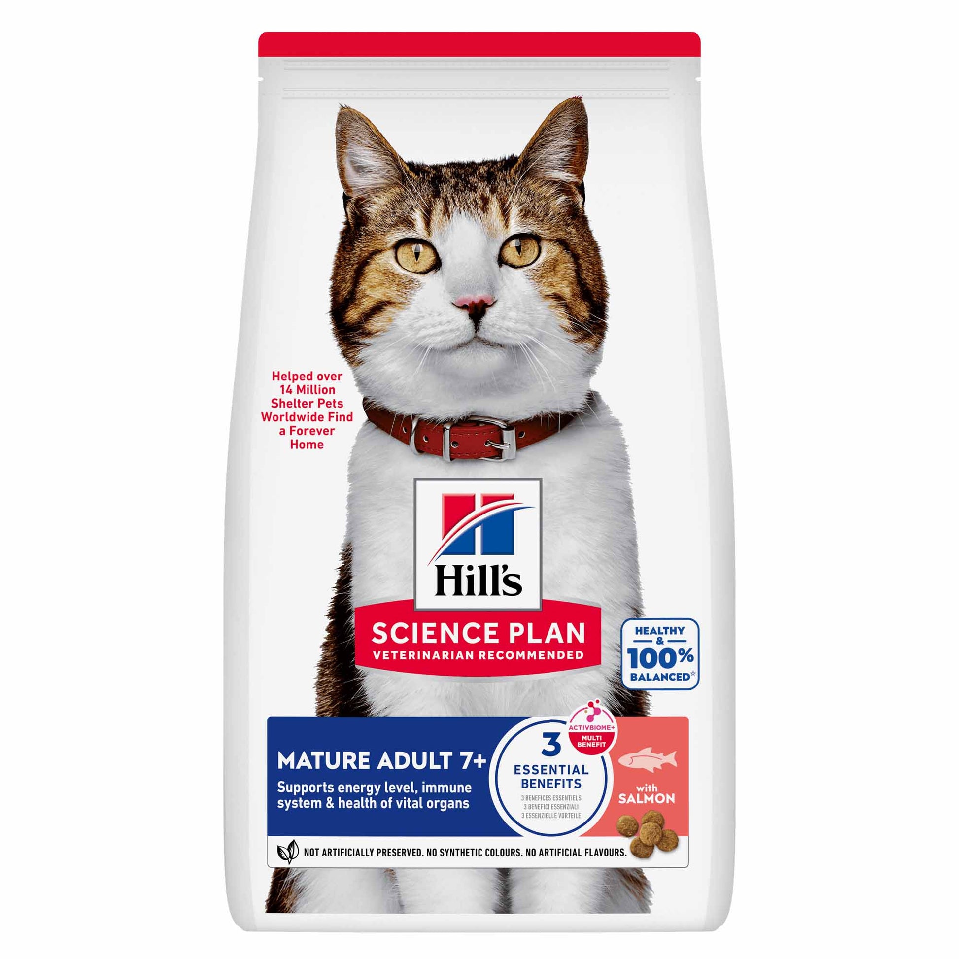 Hill's Hill'S Science Plan Chicken Salmon Turkey Senior Dry Cat Food pet food packaging