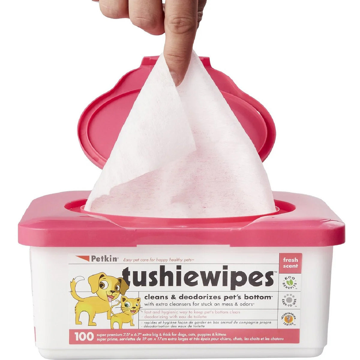 Petkin Tushie Wipes Pack of 100