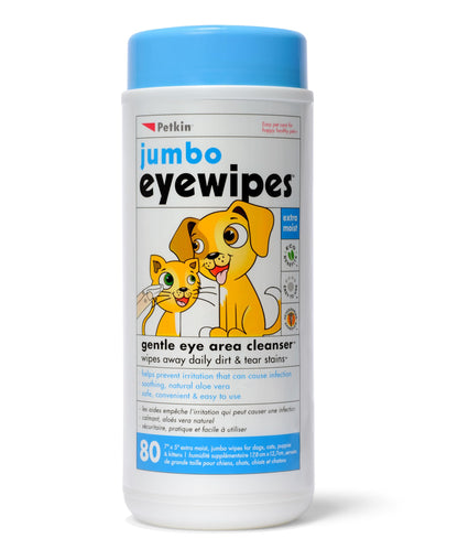 Petkin Jumbo Eye Wipes Pack of 80