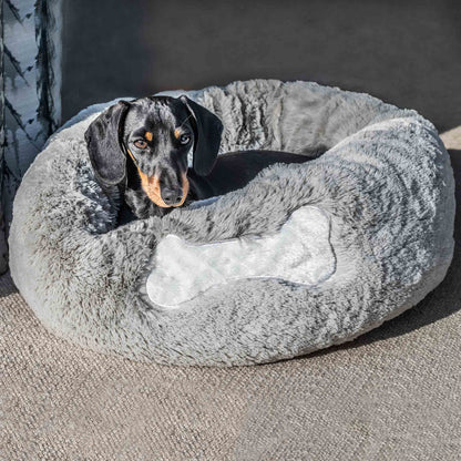 Mikki Calming Donut Bed - Grey - Small