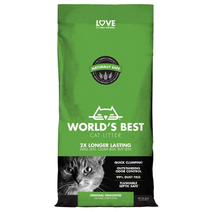 Worlds Best Comfort Care Unscented Clumping Cat Litter - 12.7kg