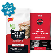 Worlds Best Multiple Cat Unscented Clumping Cat Litter - 12.7kg