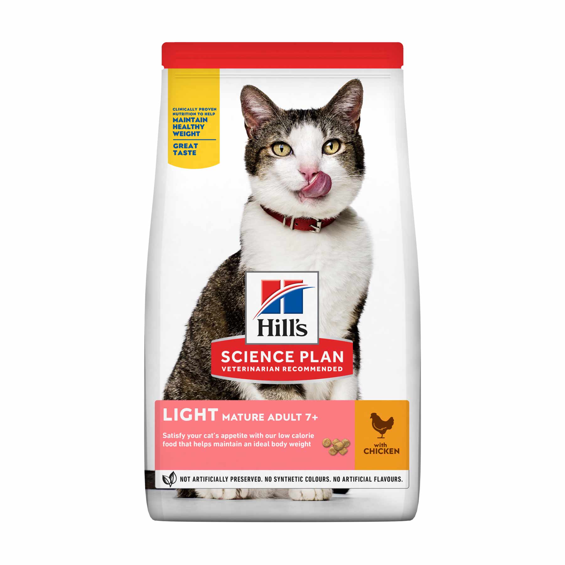 Hill's Hill'S Science Plan Light Chicken Turkey Senior Dry Cat Food pet food packaging