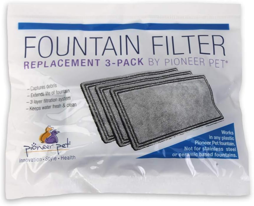 Pioneer Pet Replacement Filters for Plastic Fountains