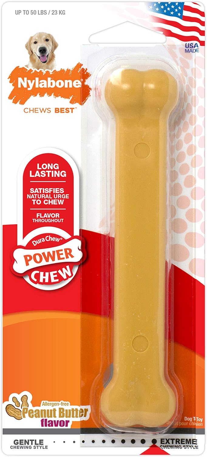 Nylabone Peanut Butter Extreme Bone - Large