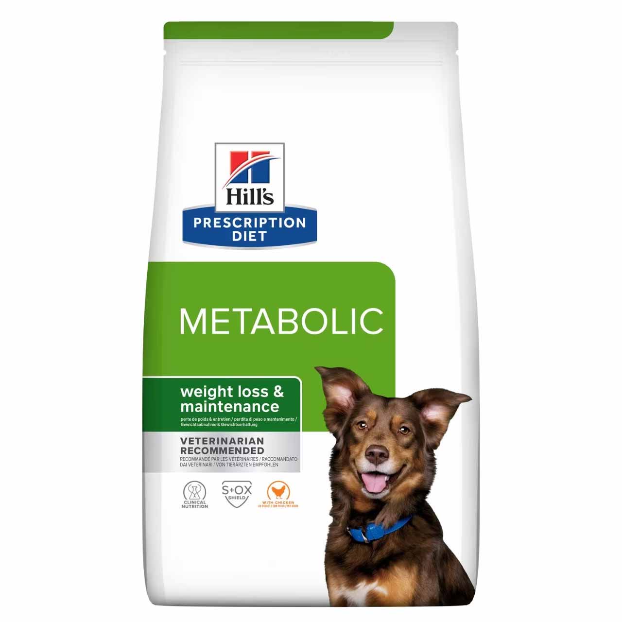 Hill's Prescription Diet Hill'S Prescription Diet Metabolic Weight Management Chicken Turkey Adult Dry Dog Food pet food packaging