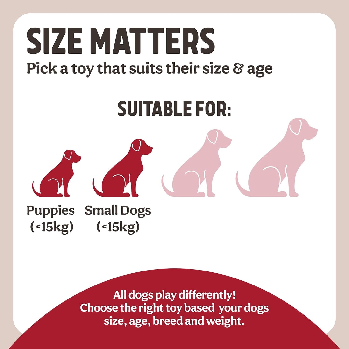 Rosewood Natural Nippers Shake & Rattle Dog Toy