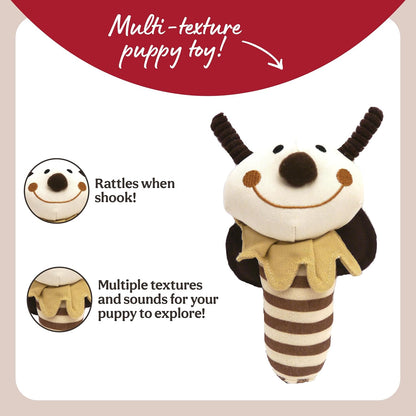 Rosewood Natural Nippers Shake & Rattle Dog Toy