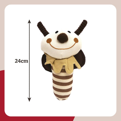 Rosewood Natural Nippers Shake & Rattle Dog Toy
