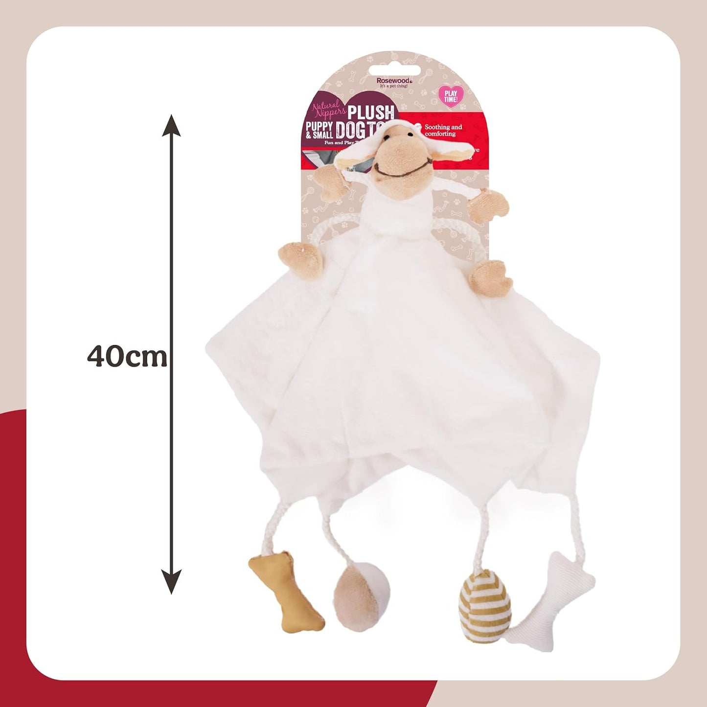 Rosewood Natural Nippers Multi Activity Blanket - 32 x 32cm