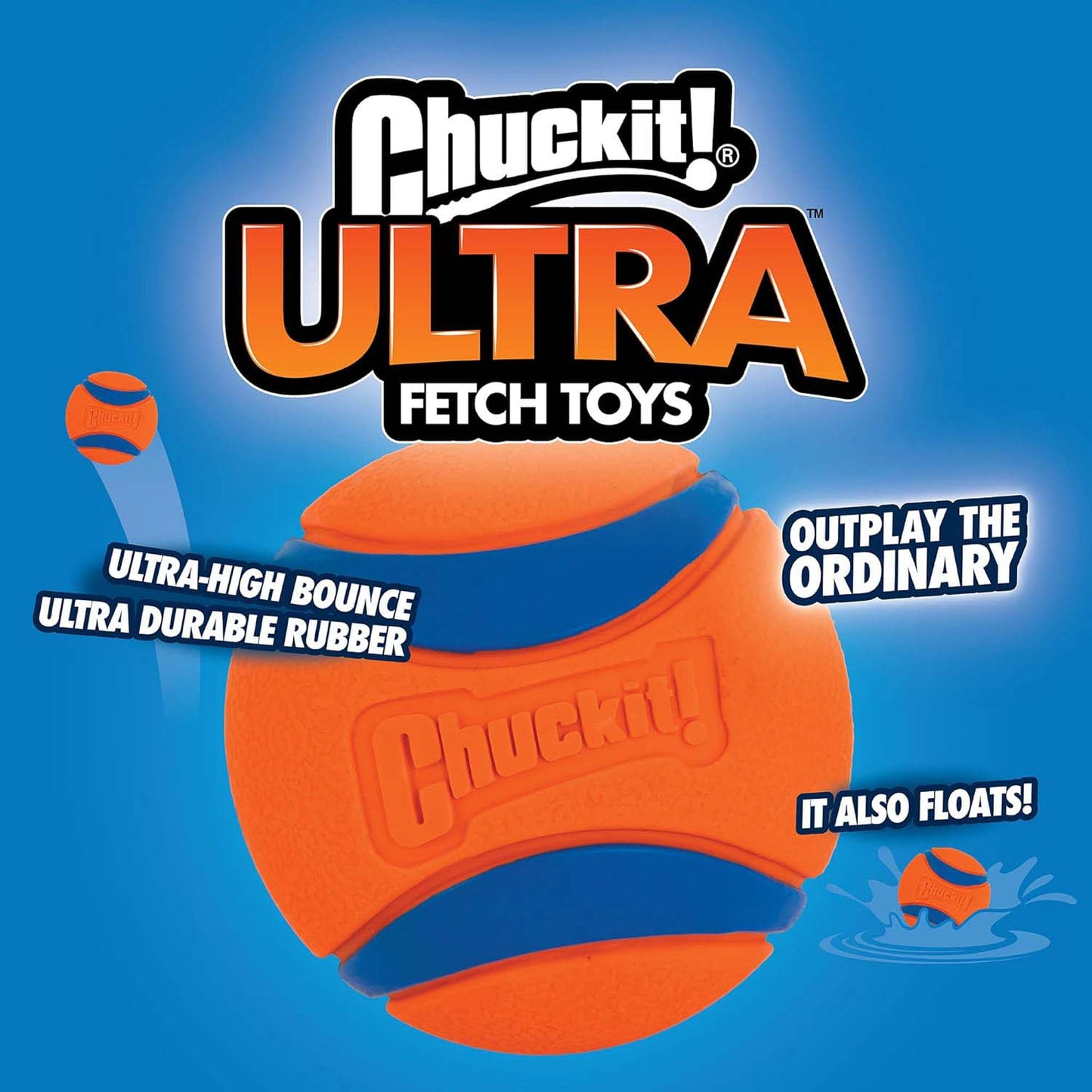 Chuckit! Ultra Ball Medium 2.5in Pack of 2