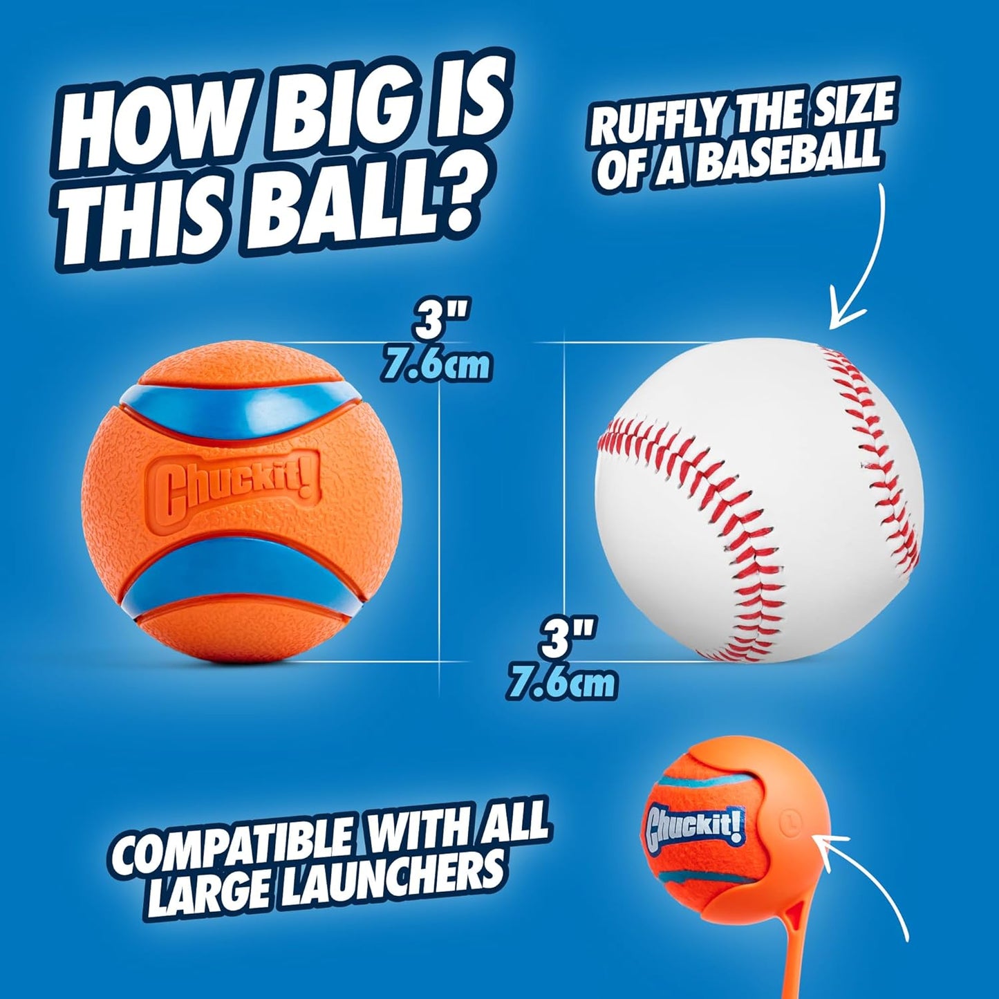 Chuckit! Ultra Ball Large 3in