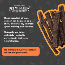 Pet Munchies Venison Strips Natural Dog Treats - 75g