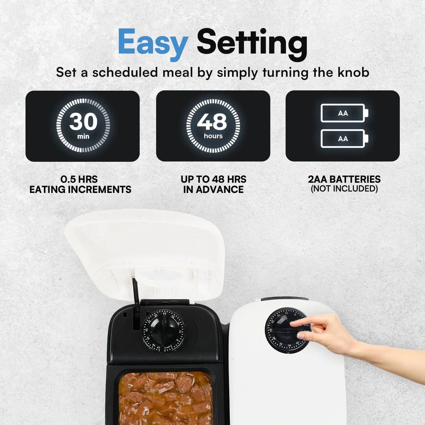 2 Meal Automatic Pet Feeder by Petplanet