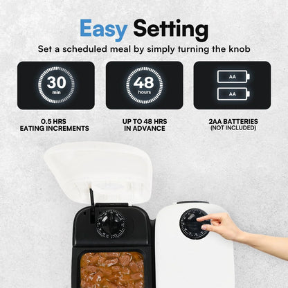 2 Meal Automatic Pet Feeder by Petplanet