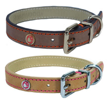 Rosewood Luxury Leather Collar  10-14in