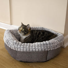 Rosewood Tweed & Plush Bed - Small 48x48cm