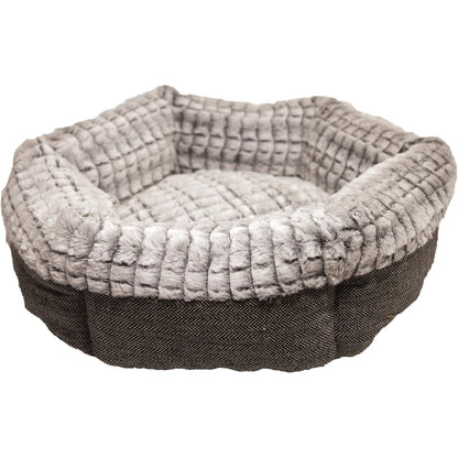 Rosewood Tweed & Plush Bed - Small 48x48cm