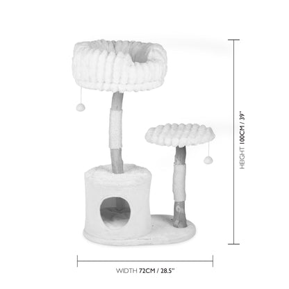 Scruffs Alpine Colorado Cat Tree - Cream