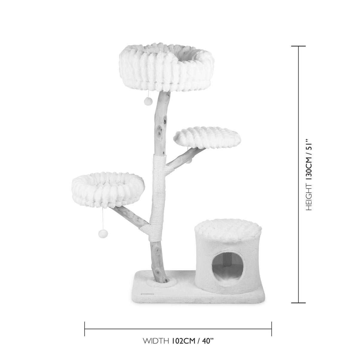 Scruffs Alpine Pyrenees Cat Tree - Cream