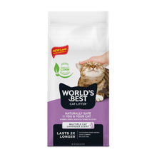 Worlds Best Multiple Cat Lavender Clumping Cat Litter - 12.7kg