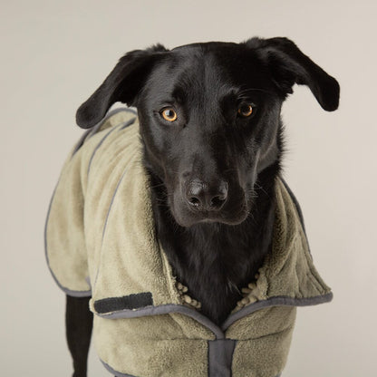 Scruffs Expedition Deluxe Noodle & Microfibre Drying Dog Coat - Khaki Green