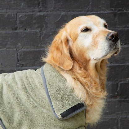 Scruffs Expedition Deluxe Noodle & Microfibre Drying Dog Coat - Khaki Green