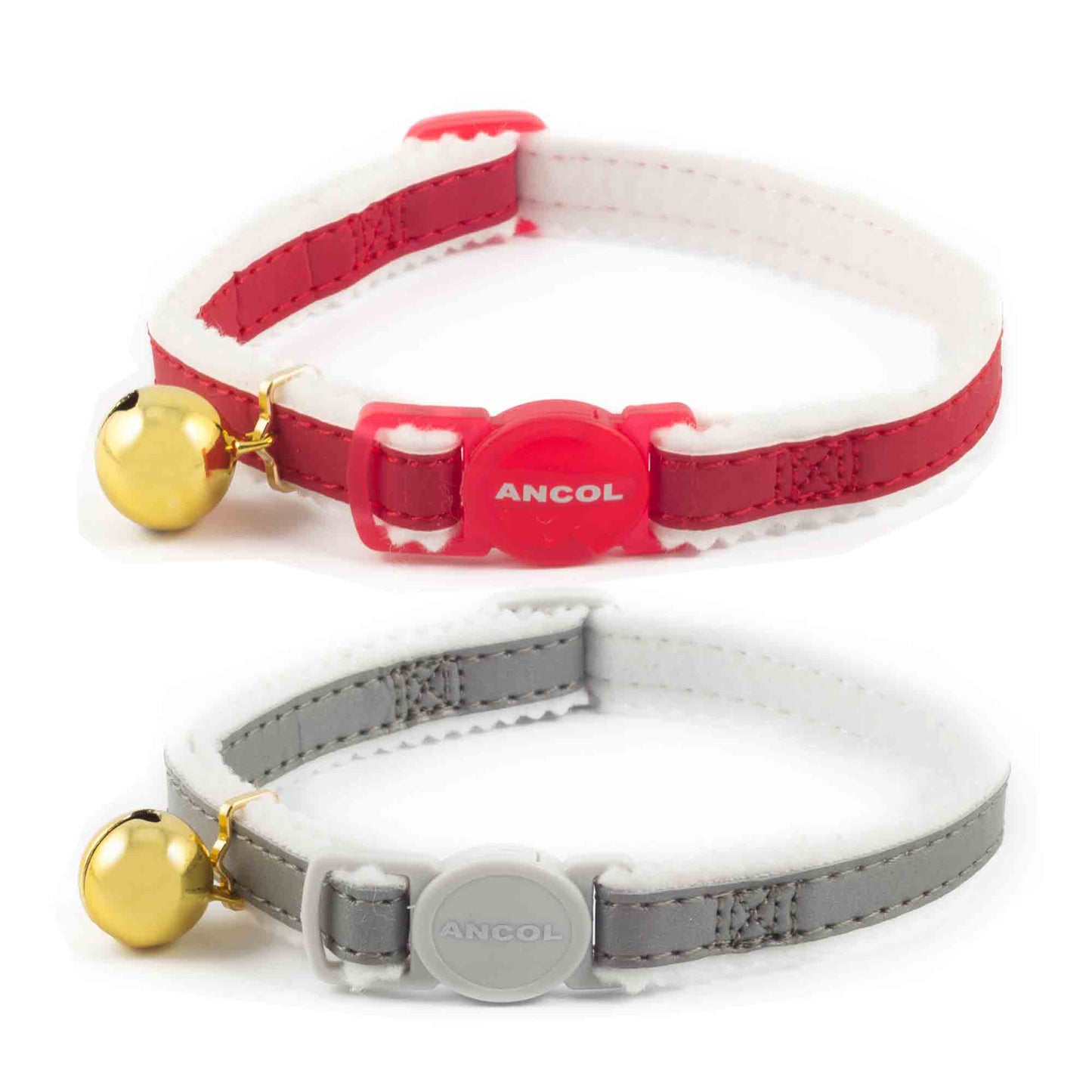 Ancol Reflective Safety Cat Collar - 20-30cm - Red