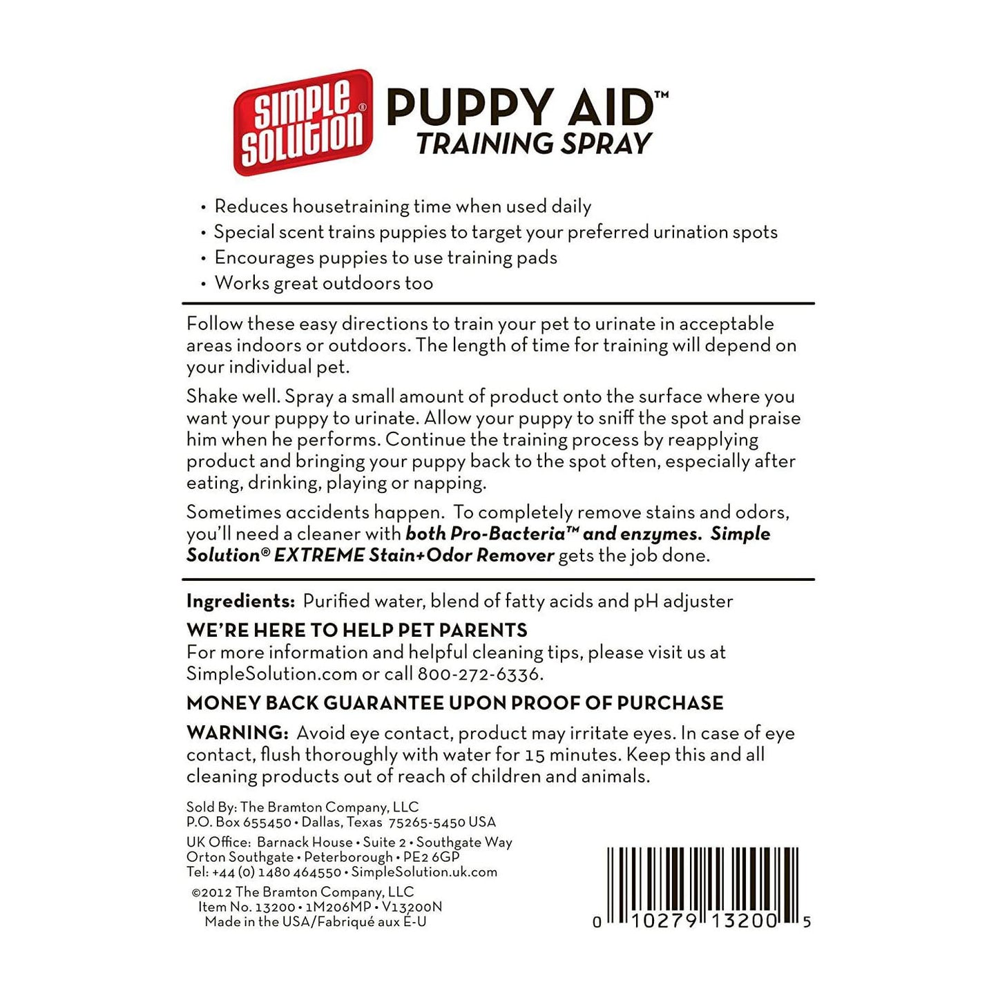 Simple Solutions Puppy Aid Training Spray 500ml