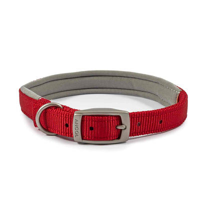 Ancol Viva Padded Dog Collar - Red
