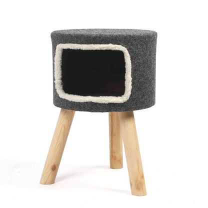 Purrshire Felt Cat Stool House - 53cm