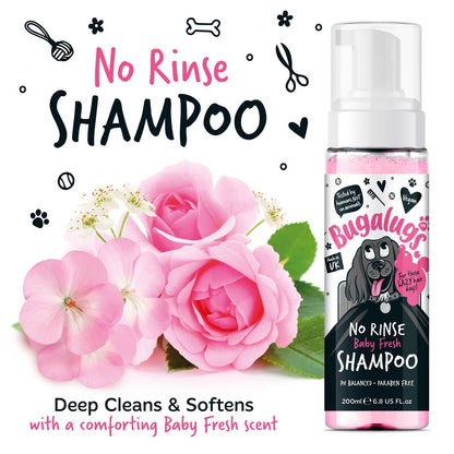 Bugalugs No Rinse Baby Fresh Dog Shampoo - 200ml