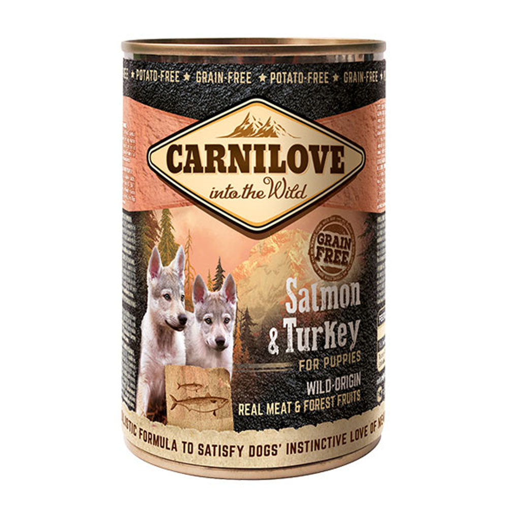 Carnilove Carnilove Salmon Turkey Puppy Wet Dog Food pet food packaging