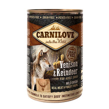 Carnilove Adult Grain Free Wet Dog Food - Venison and Reindeer - 6x400g Cans