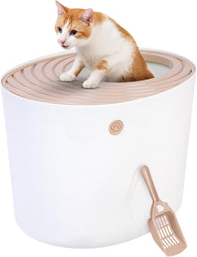 Iris Open Top Litter Box - W53cm - White