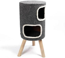 Purrshire Felt Two Level Cat Stool House - 76cm Height