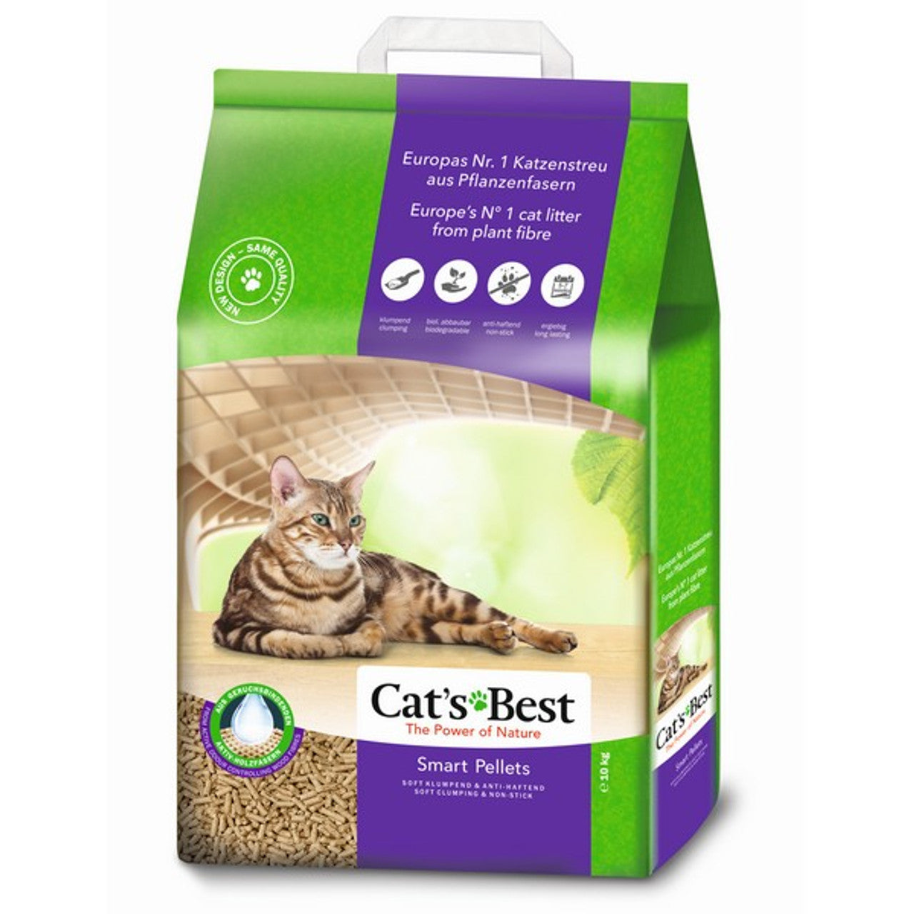 Cats Best Smart Pellet Clumping Wood Cat Litter - 10kg