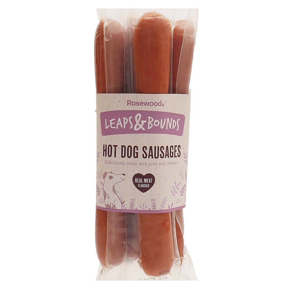 Leaps & Bounds Leaps & Bounds Hot Sausages 4Pc Adult Dry Dog pet food packaging